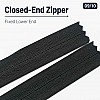 22 cm / 8.661 in Black Woven Tulle Closed-End Invisible Zipper for Dresses and Skirts – ZPG0022DKM