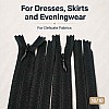 22 cm / 8.661 in Black Woven Tulle Closed-End Invisible Zipper for Dresses and Skirts – ZPG0022DKM