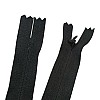 26 cm Black Woven Tulle Closed-End Invisible Zipper – Dress, Skirt & Evening Gown Zipper ZPG0026DKM