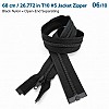 68 cm Tip 10 Siyah Naylon Açık Uçlu Separe Mont Fermuarı – Ceket ve Mont Fermuarı ZPS0068T10