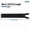 68 cm Tip 10 Siyah Naylon Açık Uçlu Separe Mont Fermuarı – Ceket ve Mont Fermuarı ZPS0068T10