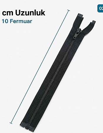 74 cm / 29.13 in T10 #5 Black Nylon Open-End Separating Jacket Zipper ZPS0074T10