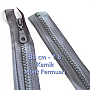 80 cm / 31.5 in Light Gray #6 Molded-Tooth Separating Zipper, Pear Puller, for Jackets and Coats ZPK0080T6A