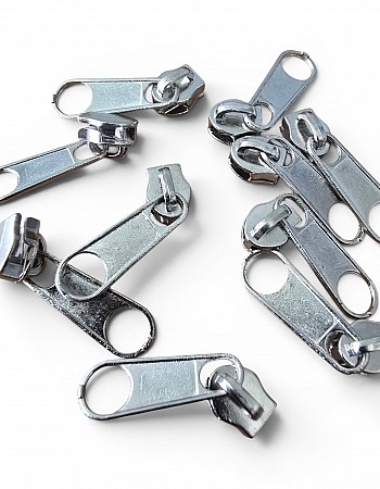 #5 Single-Pull Nickel Zamak Slider for Nylon Zipper Chain KRSTT10