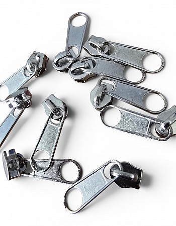 #5 Single-Pull Nickel Zamak Slider for Nylon Zipper Chain KRSTT10