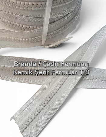Zipper Strip Tarpaulin Tent Bone T 9 -SRTCFT9