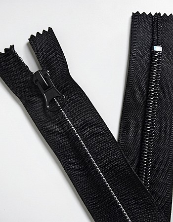 20 cm T10 Siyah Dipli Revers Fermuar – Combi Kafa Naylon Fermuar - ZP0020T10C