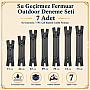 7 Adet Su Geçirmez Fermuar Seti – Outdoor, Mont, Çanta ve Teknik Tekstil İçin - ST-0004T5