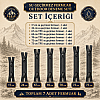 7 Adet Su Geçirmez Fermuar Seti – Outdoor, Mont, Çanta ve Teknik Tekstil İçin - ST-0004T5