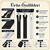 Long Zipper Set for Tailoring and Abaya Workshops – 3 Ready-to-Use Repair and Production Kits - ST-0005T5