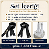 Long Zipper Set for Tailoring and Abaya Workshops – 3 Ready-to-Use Repair and Production Kits - ST-0005T5