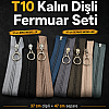 Tailors, Alteration Specialists and Bag Makers Chunky Zipper Set #5 – 37/47 cm – 10 Pieces - ST-0006T10