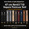 Çocuk Montu ve Yelek Atölyeleri İçin 47 cm Renkli T10 Separe Fermuar Seti – 10 Adet - ST-0007T10