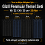 Essential Invisible Zipper Set for Tailors and Evening Wear Workshops – 18 / 22 / 30 / 35 cm – 20 Pieces - ST-0008