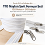100 Metre T10 Naylon Şerit Fermuar + 50 Kürsör Atölye Paketi ST-0009T10-100M50C