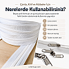 Çanta, Kılıf ve Atölyeler İçin T10 Naylon Şerit Fermuar Seti – 100 Metre + 50 Krüsör- ST-0009T10-100M50C