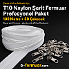 Nylon Tape Zipper Set #5 for Bags, Cases, and Workshops – 100 Metres + 50 Sliders - ST-0009T10-100M50C