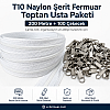 T10 Nylon Zipper Tape Set for Bags, Cases and Workshops – 200 Meters + 100 Sliders - ST-0009T10-200M100C