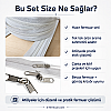 20-metre nylon zipper roll and 10 sliders set, ideal for various projects.