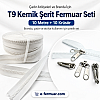 T9 Bone Strip Zipper Set for Tarpaulin and Tent Workshops – 10 Meters + 10 Trimmers - ST-0012