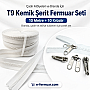 #9 Molded Plastic Zipper Chain Set for Tarpaulin & Tent Workshops – 10 m / 32.81 ft + 10 Sliders ST-0012