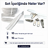 T9 Bone Strip Zipper Set for Tarpaulin and Tent Workshops – 10 Meters + 10 Trimmers - ST-0012