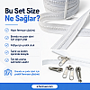 T9 Bone Strip Zipper Set for Tarpaulin and Tent Workshops – 10 Meters + 10 Trimmers - ST-0012