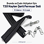 #10 Nylon Zipper Chain Set for Tarpaulin & Tent Work – 10 m / 32.81 ft + 10 Sliders ST-0013