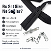 #10 Nylon Zipper Chain Set for Tarpaulin & Tent Work – 10 m / 32.81 ft + 10 Sliders ST-0013
