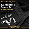 Tarp and Tent Workshops Nylon Tape Zipper Set #8 – 10 Metres + 10 Sliders - ST-0013