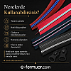 Renkli ve dayanıklı T10 fermuar seti, 8 metre uzunluk ve 8 çekecek ile.