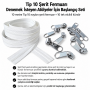 Atölyeler İçin Tip 10 Naylon Şerit Fermuar Deneme Seti – 10 Metre + 10 Tek Elcikli Kürsör ST-T10T-NAYLON-10M10C