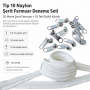 Atölyeler İçin Tip 10 Naylon Şerit Fermuar Deneme Seti – 20 Metre + 10 Tek Elcikli Kürsör ST-T10T-NAYLON-20M10C