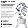 Atölyeler İçin Tip 10 Naylon Şerit Fermuar Orta Seviye – 50 Metre + 25 Tek Elcikli Kürsör ST-T10T-NAYLON-50M25C