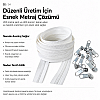 Kırlent ve Yastık Kılıfları İçin Tip 5 Naylon Şerit Fermuar Üst Seviye Seti – 200 Metre + 400 Tek Elcikli Kürsör ST-T5T-NAYLON-200M400K