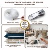 Kırlent ve Yastık Kılıfları İçin Tip 5 Naylon Şerit Fermuar Üst Seviye Seti – 200 Metre + 400 Tek Elcikli Kürsör ST-T5T-NAYLON-200M400K