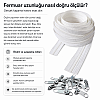 Kırlent ve Yastık Kılıfları İçin Tip 5 Naylon Şerit Fermuar Orta Seviye Seti – 50 Metre + 100 Tek Elcikli Kürsör ST-T5T-NAYLON-50M100K