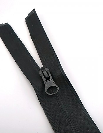 70 cm / 0,76 yrd Waterproof Jacket Zipper Black F0006TPU