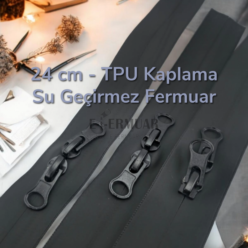 Su Geçirmez 24 cm  Fermuar P00024PRC