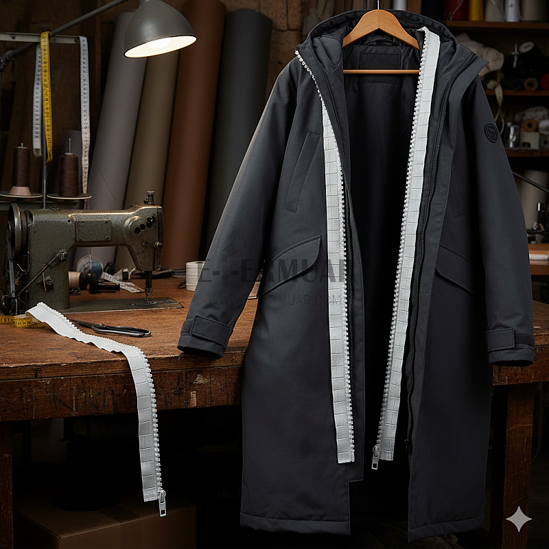 Molded Plastic Jacket Zipper 40 Cm #6 15,75" With Corn Teeth Separated ZPK0040T6TM