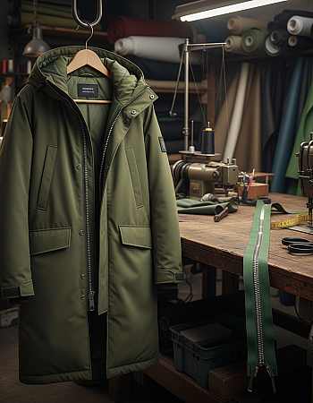 80 cm #5 31,50" Nylon Coil Metallic Teeth Jacket Zipper Open End - Separating ZPSM0080T10