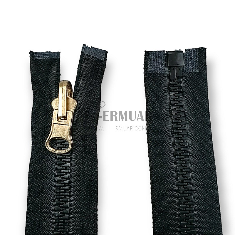 Molded Zipper 100 cm, 39,37" #9 Metal Teeth Imatation Open End - Separe ZPK0100T9MG
