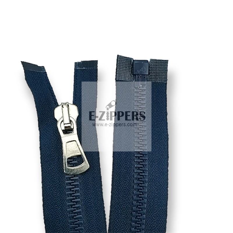 unisex Kemik Fermuar 55 cm T9 Metal Diş Görünümlü Açık Uçlu - Separe ZPK0055T9MG