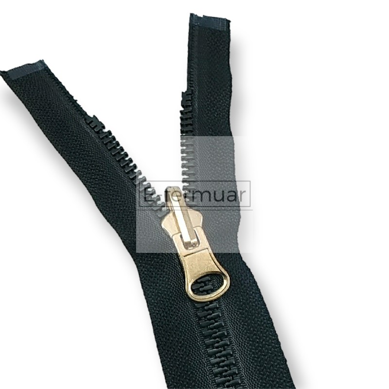unisex Kemik Fermuar 60 cm T9 Metal Diş Görünümlü Açık Uçlu - Separe ZPK0060T9MG