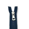 unisex Kemik Fermuar 60 cm T9 Metal Diş Görünümlü Açık Uçlu - Separe ZPK0060T9MG