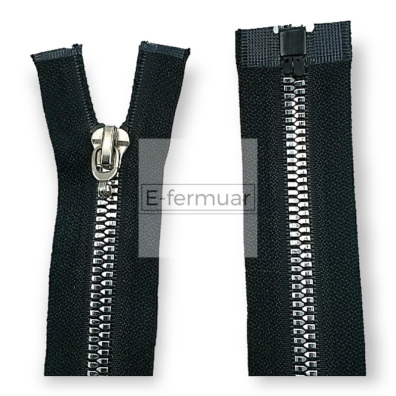 unisex Kemik Fermuar 80 cm T6 Timsah Dişli Kaplama Dişli Açık Uçlu - Separe ZPK0080T6TMK