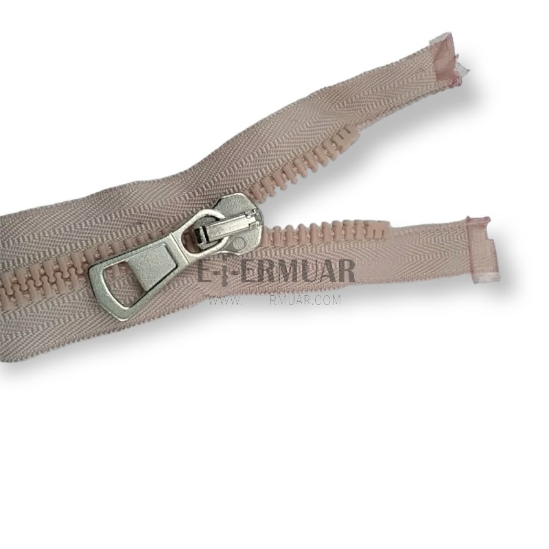 Kemik Fermuar 80 cm T8 Metal Diş Görünümlü Kaplama Açık Uçlu - Separe ZPK0080T9MGK