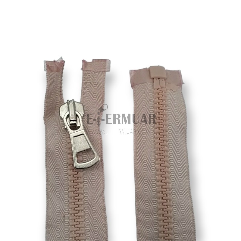 Kemik Fermuar 80 cm T8 Metal Diş Görünümlü Kaplama Açık Uçlu - Separe ZPK0080T9MGK