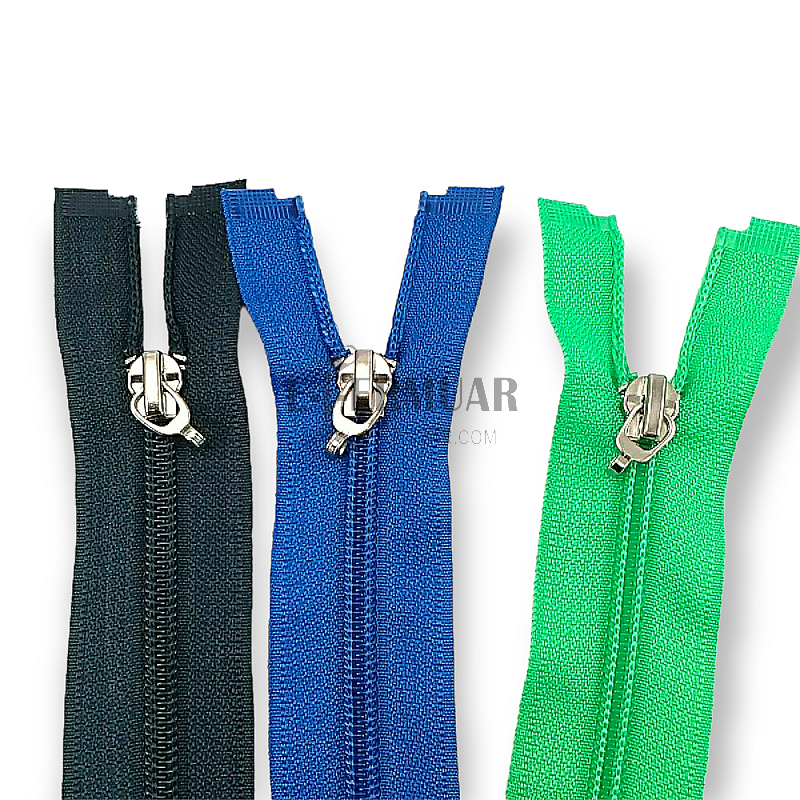 40 cm #5 15,75" Nylon Coil Jacket Zipper Open End - Separating ZPS0040T10