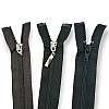 40 cm #5 15,75" Nylon Coil Jacket Zipper Open End - Separating ZPS0040T10